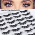 16 pairs wispy lashes natural fluffy false eyelashes